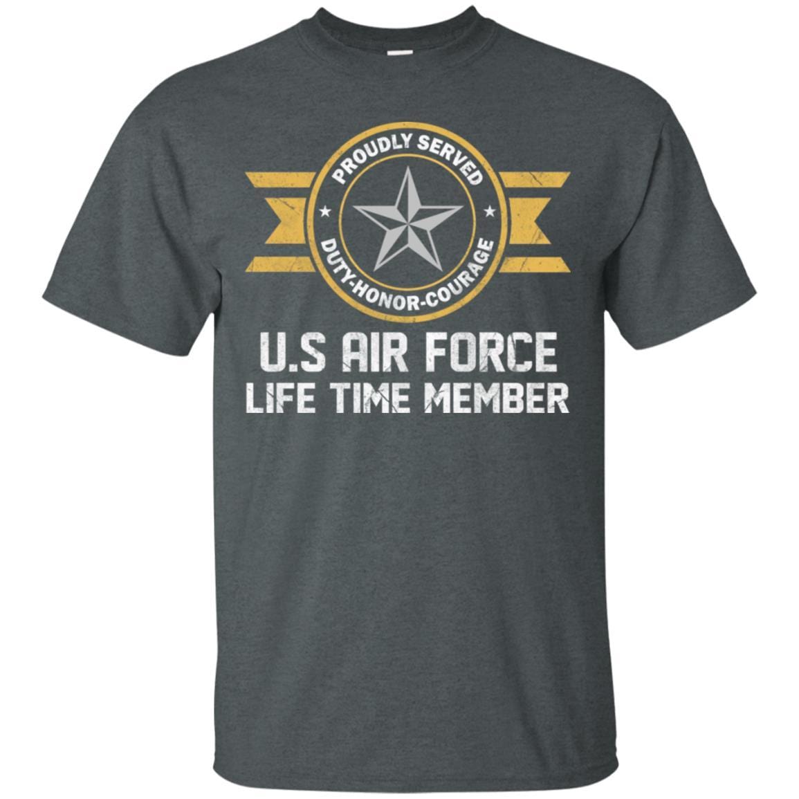 Life time member-US Air Force O-7 Brigadier General Brig O7 General Officer Ranks Men T Shirt On Front-TShirt-USAF-Veterans Nation