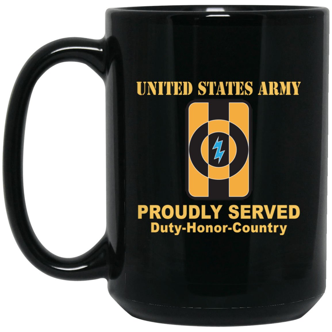 US ARMY 49TH QUARTERMASTER GROUP- 11 oz - 15 oz Black Mug-Mug-Army-CSIB-Veterans Nation