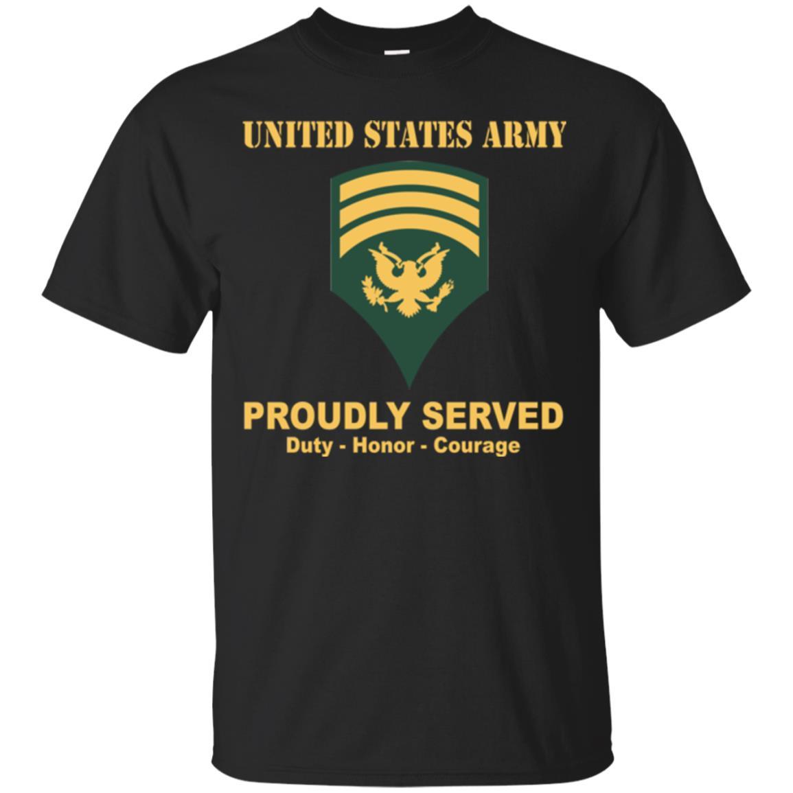 US Army E-7 SPC E7 Specialist Ranks Men Front Shirt US Army Rank-TShirt-Army-Veterans Nation