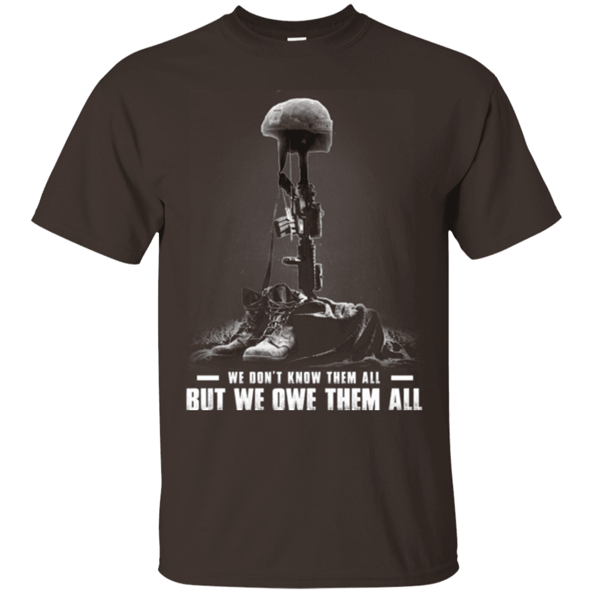 Military T-Shirt "We Owe Them All"-TShirt-General-Veterans Nation