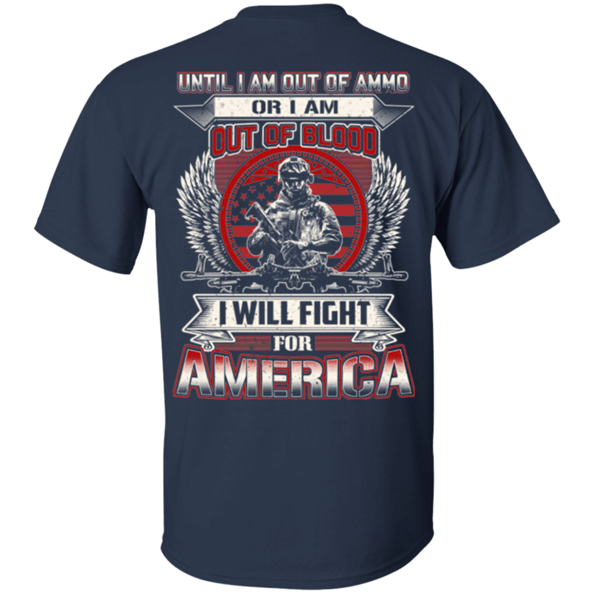 Military T-Shirt "Veteran - I Will Fire For America"-TShirt-General-Veterans Nation