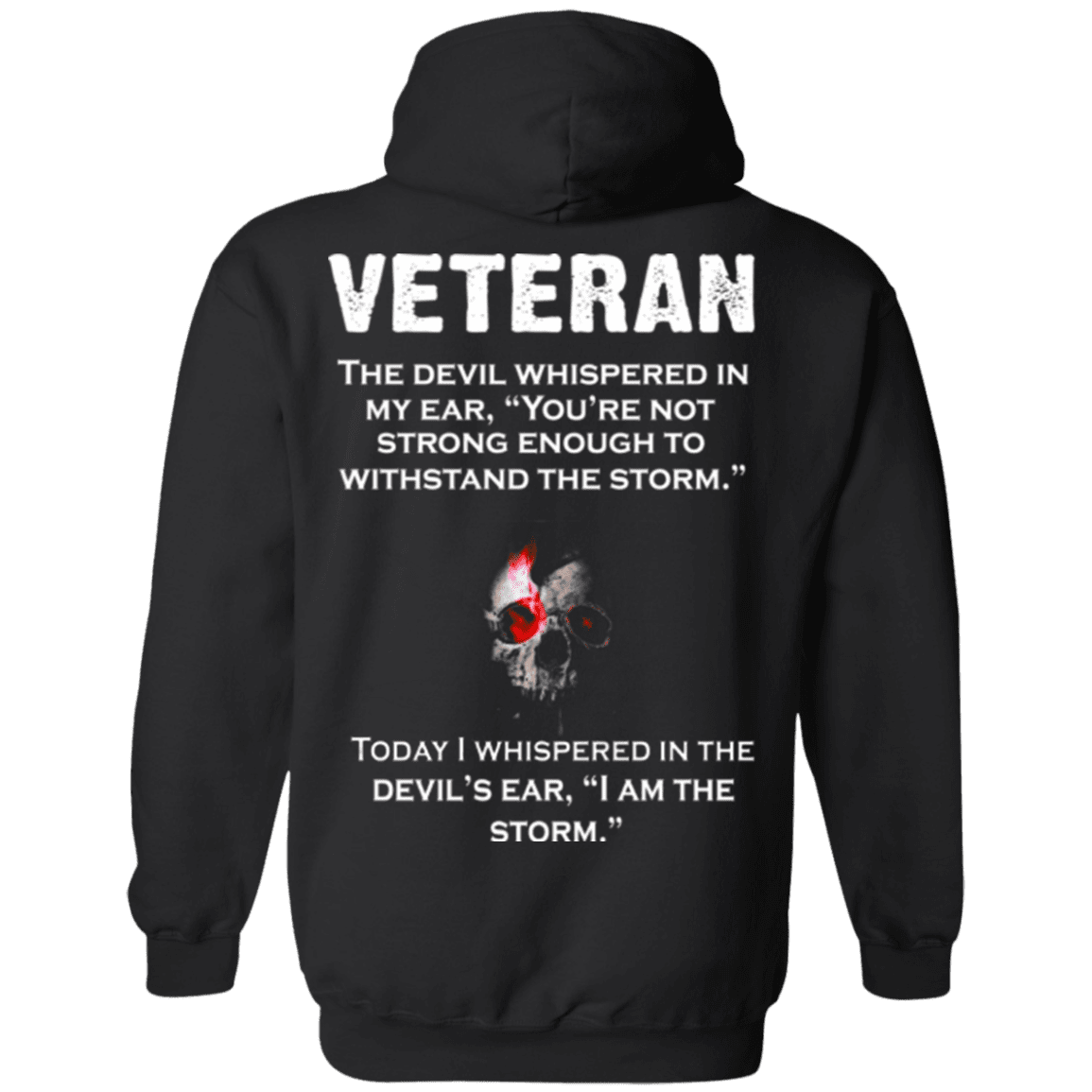 Military T-Shirt "Veteran The Devil Whispered In Devil's Ear"-TShirt-General-Veterans Nation