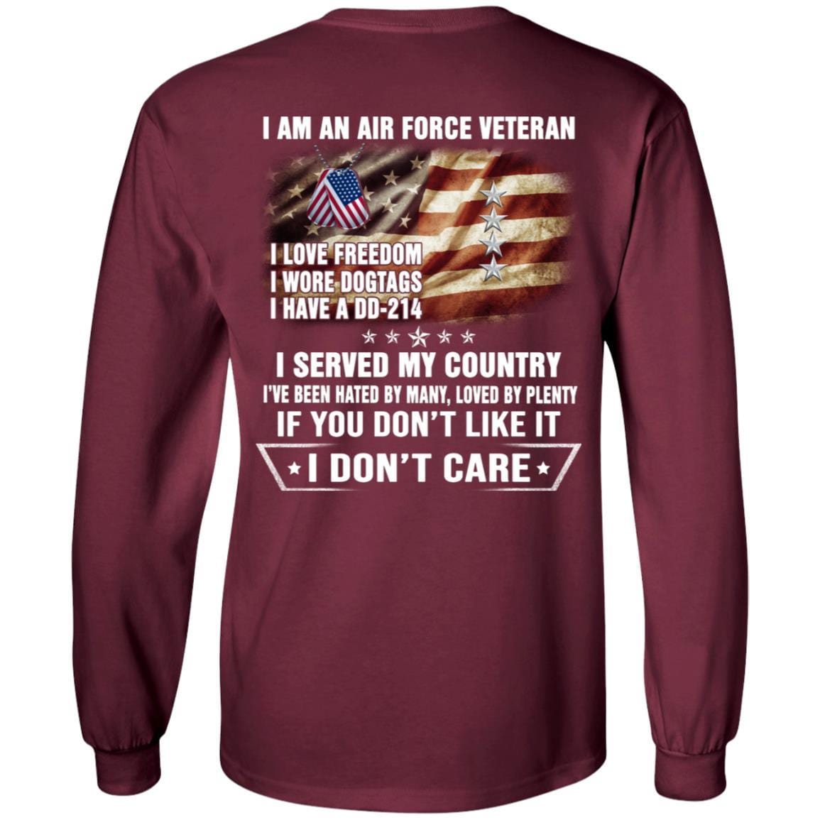 I Am An Air Force O-10 General Gen O10 General Officer Ranks Veteran T-Shirt On Back-TShirt-USAF-Veterans Nation