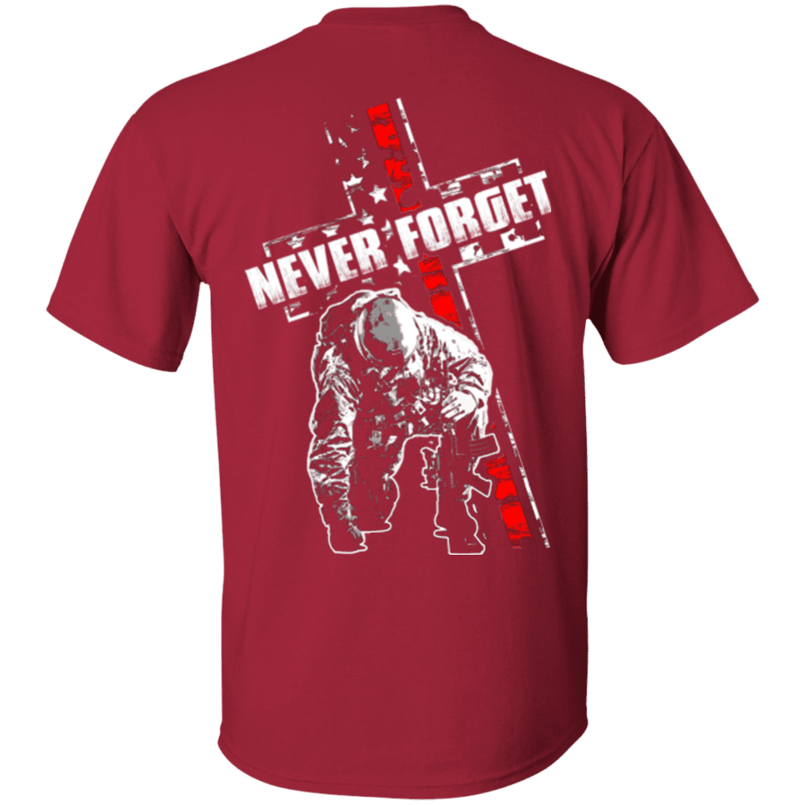 Military T-Shirt "Never Forget Veteran"-TShirt-General-Veterans Nation