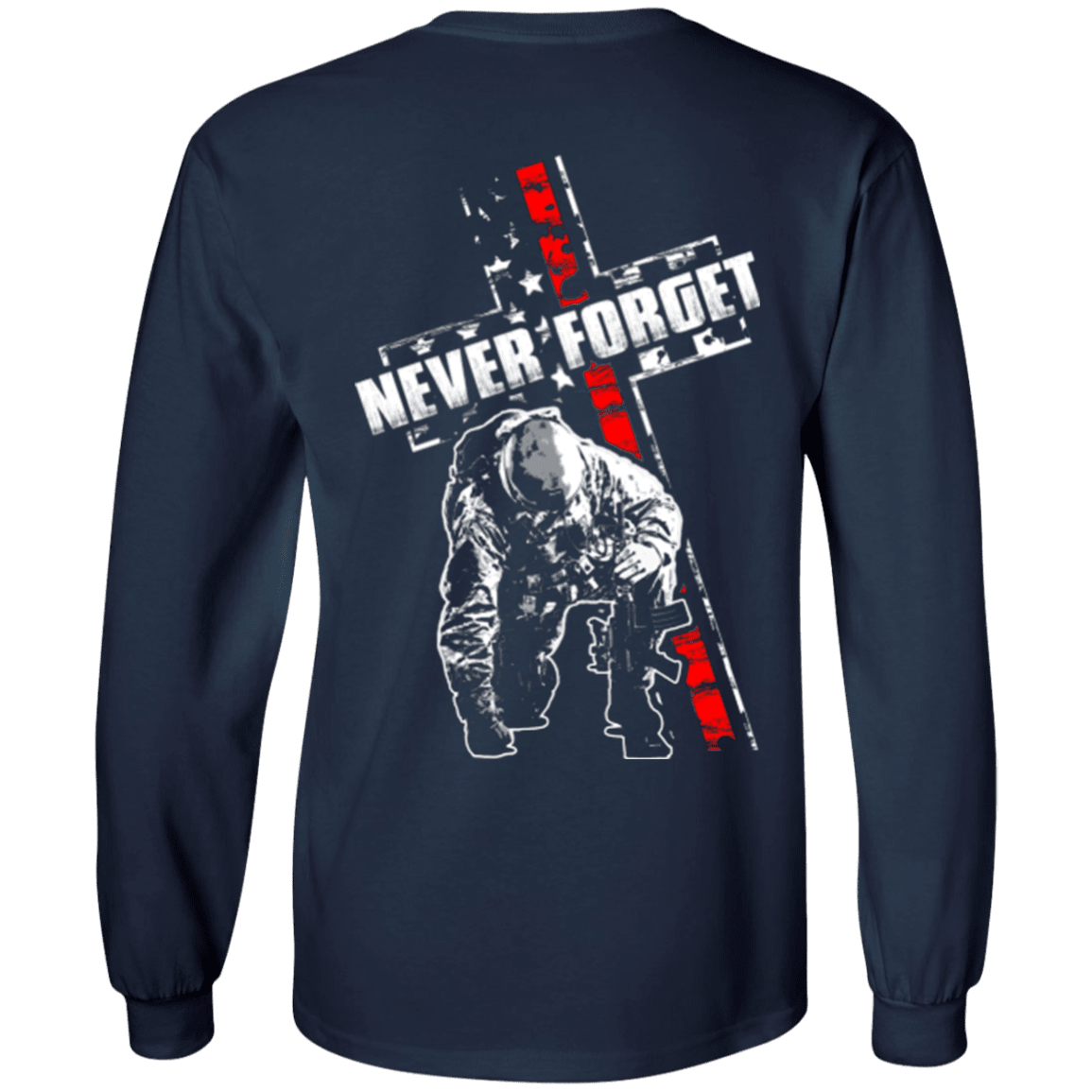 Military T-Shirt "Never Forget Veteran"-TShirt-General-Veterans Nation