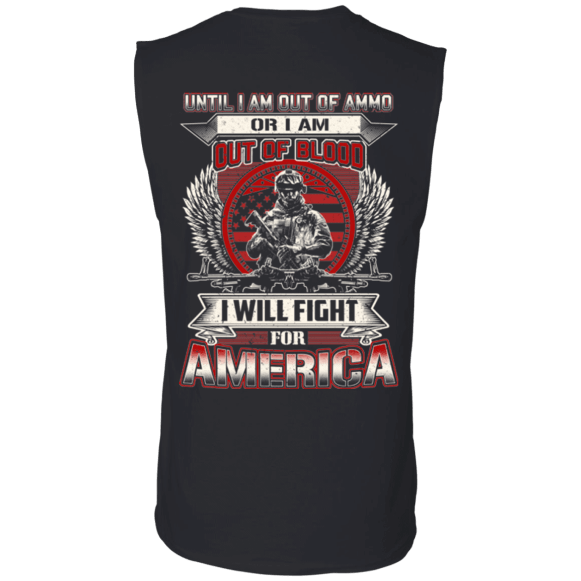 Military T-Shirt "Veteran - I Will Fire For America"-TShirt-General-Veterans Nation