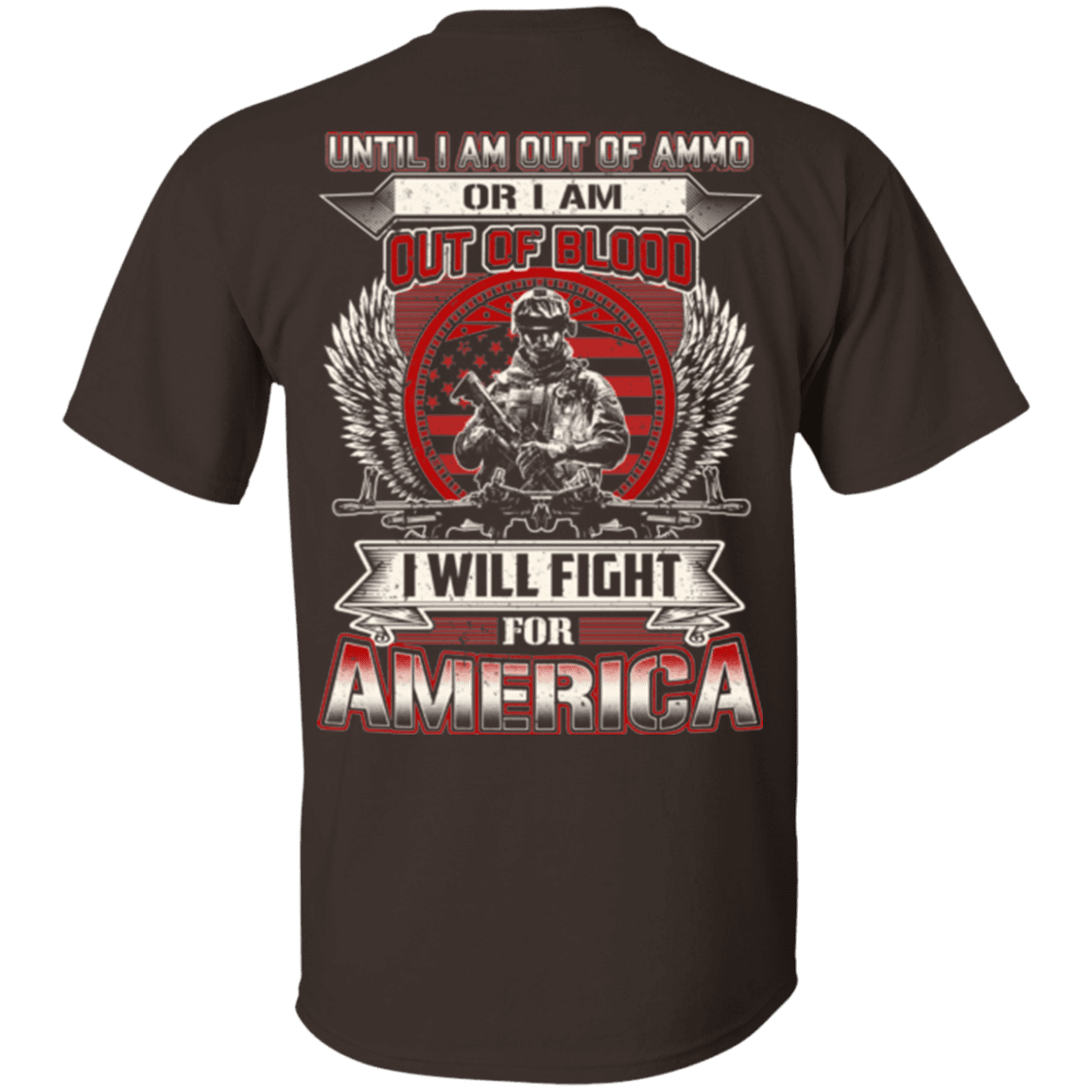 Military T-Shirt "Veteran - I Will Fire For America"-TShirt-General-Veterans Nation