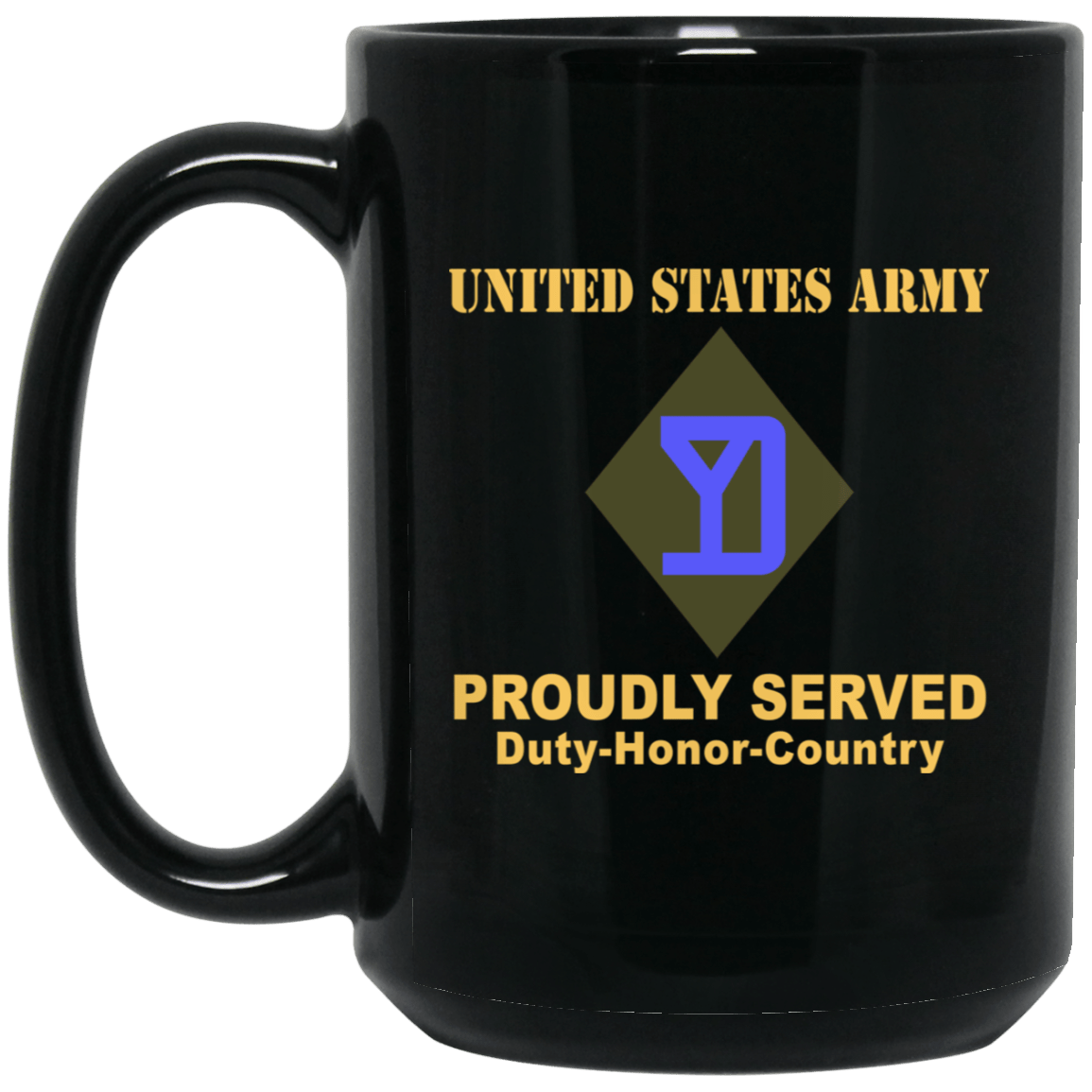 US ARMY 26TH MANEUVER ENHANCEMENT BRIGADE- 11 oz - 15 oz Black Mug-Mug-Army-CSIB-Veterans Nation