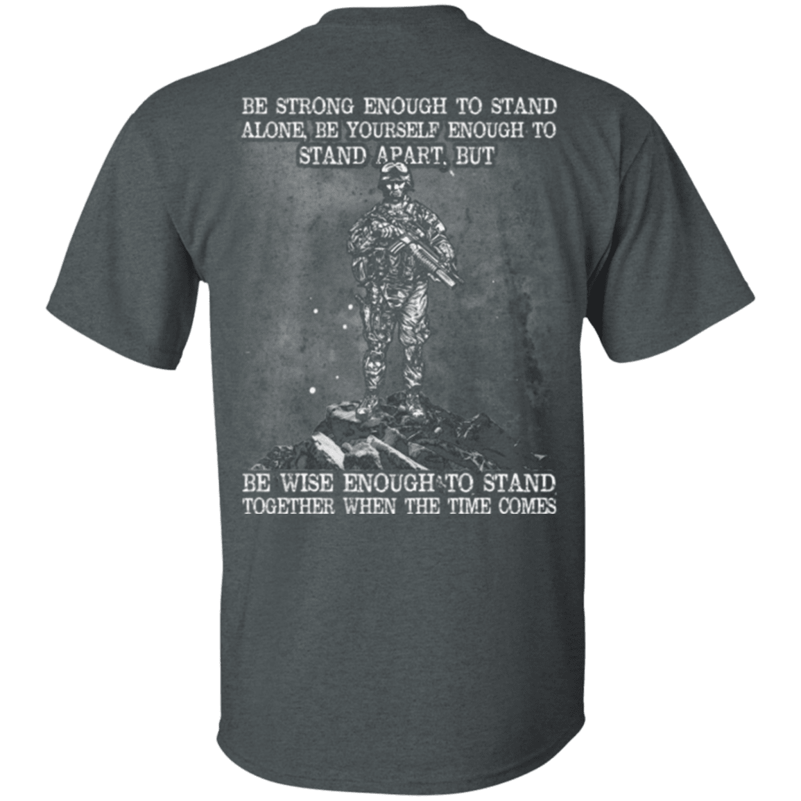 Military T-Shirt "Strong Enough To Stand Together Veteran"-TShirt-General-Veterans Nation