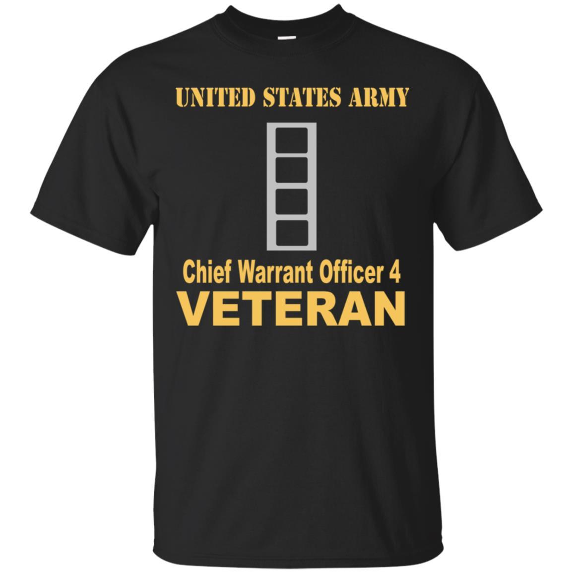 US Army W-4 Chief Warrant Officer 4 W4 CW4 Warrant Officer Veteran Men T Shirt On Front-TShirt-Army-Veterans Nation