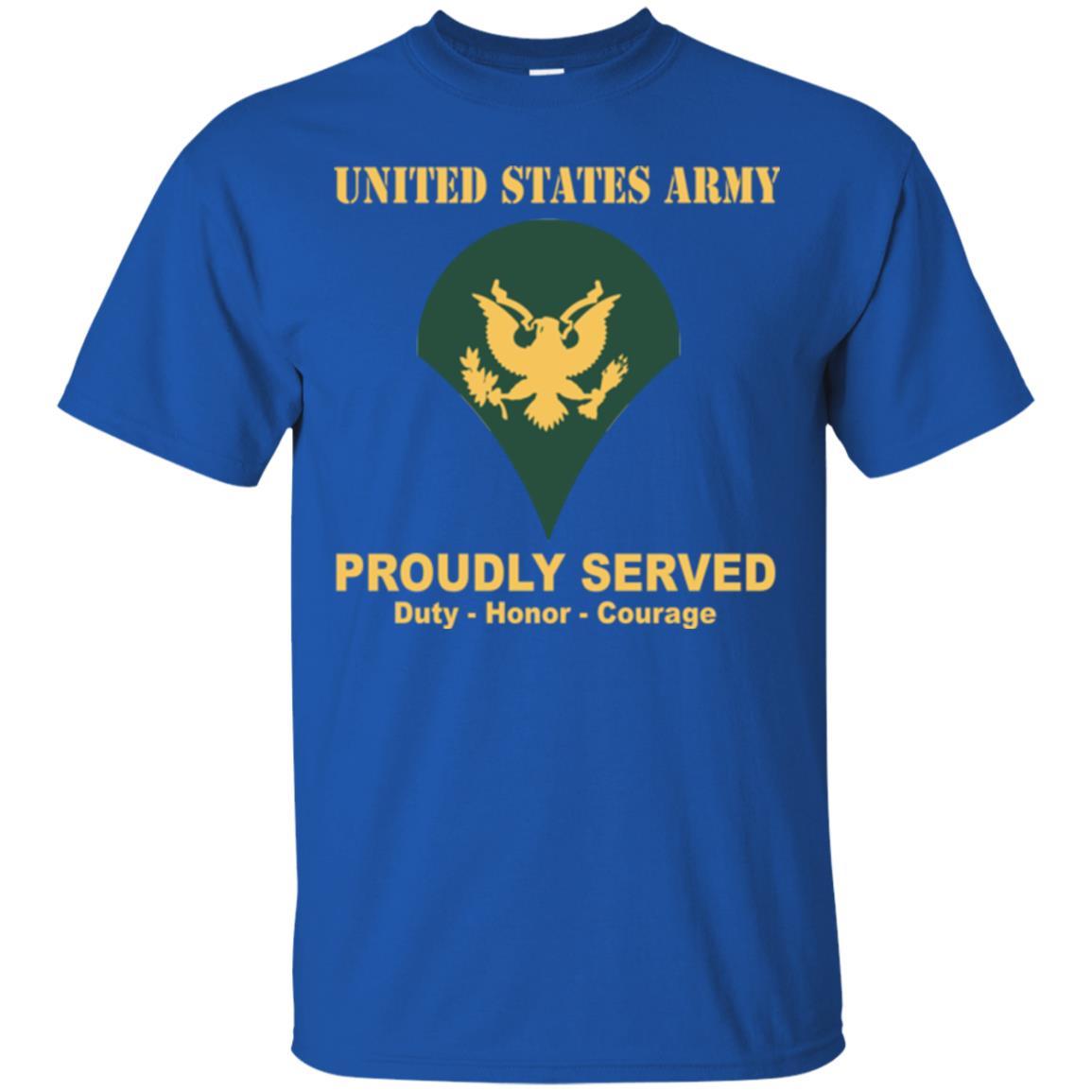 US Army E-4 SPC E4 Specialist Ranks Men Front Shirt US Army Rank-TShirt-Army-Veterans Nation