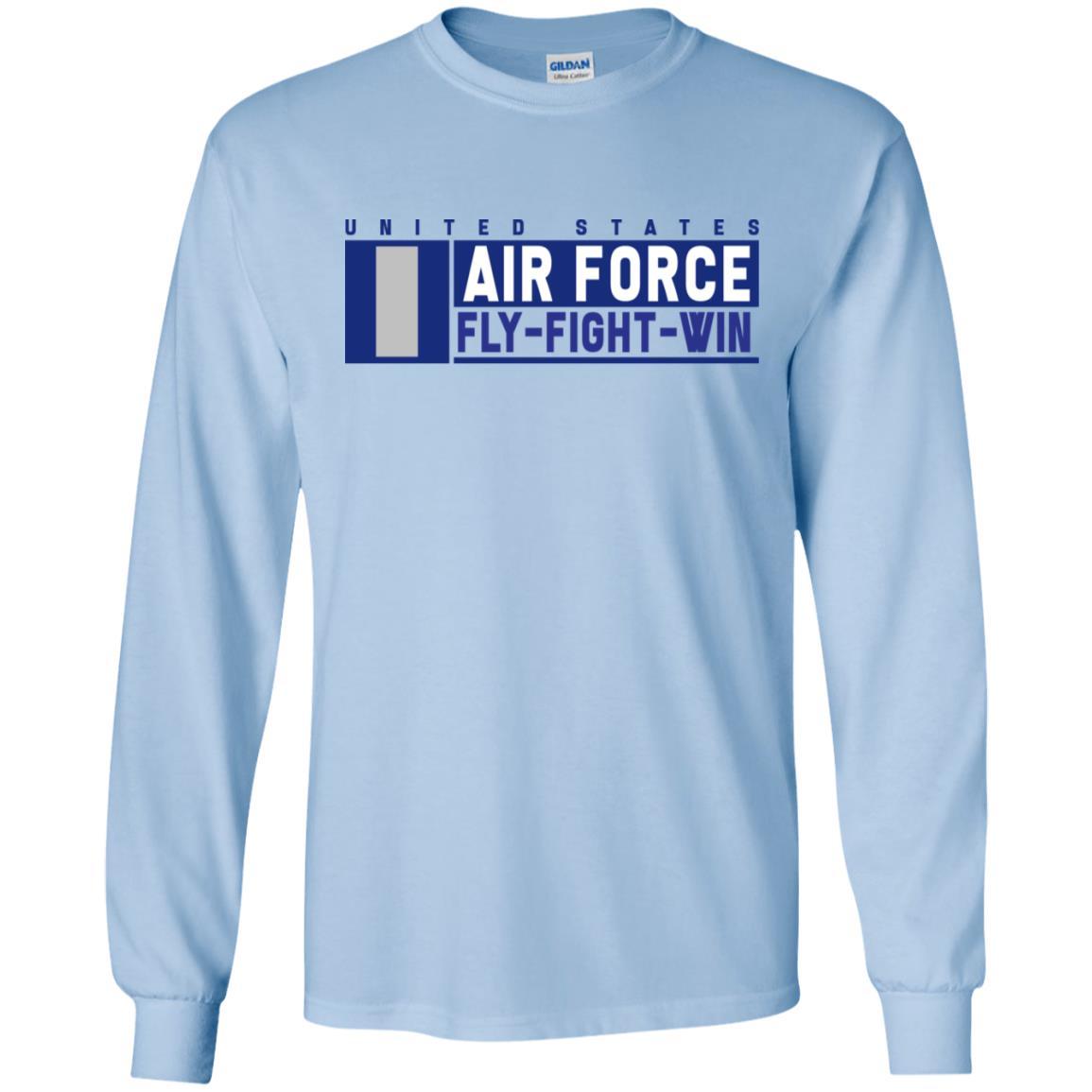 US Air Force O-2 First Lieutenant Fly - Fight - Win Long Sleeve - Pullover Hoodie-TShirt-USAF-Veterans Nation