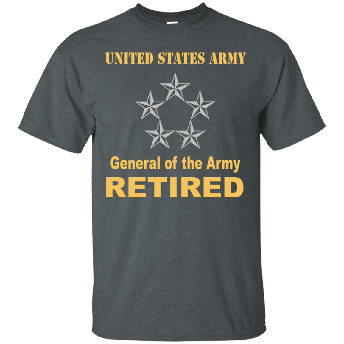 US Army O-10 General of the Army O10 GA General Officer Retired Men T Shirt On Front-TShirt-Army-Veterans Nation