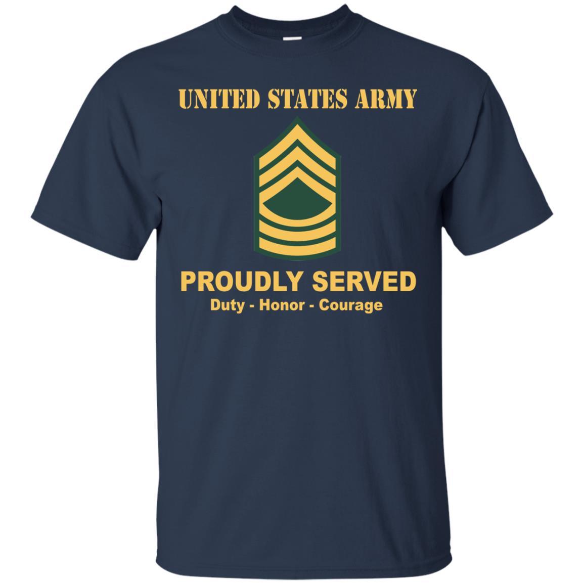 US Army E-8 Master Sergeant E8 MSG Noncommissioned Officer Ranks Men Front Shirt US Army Rank-TShirt-Army-Veterans Nation