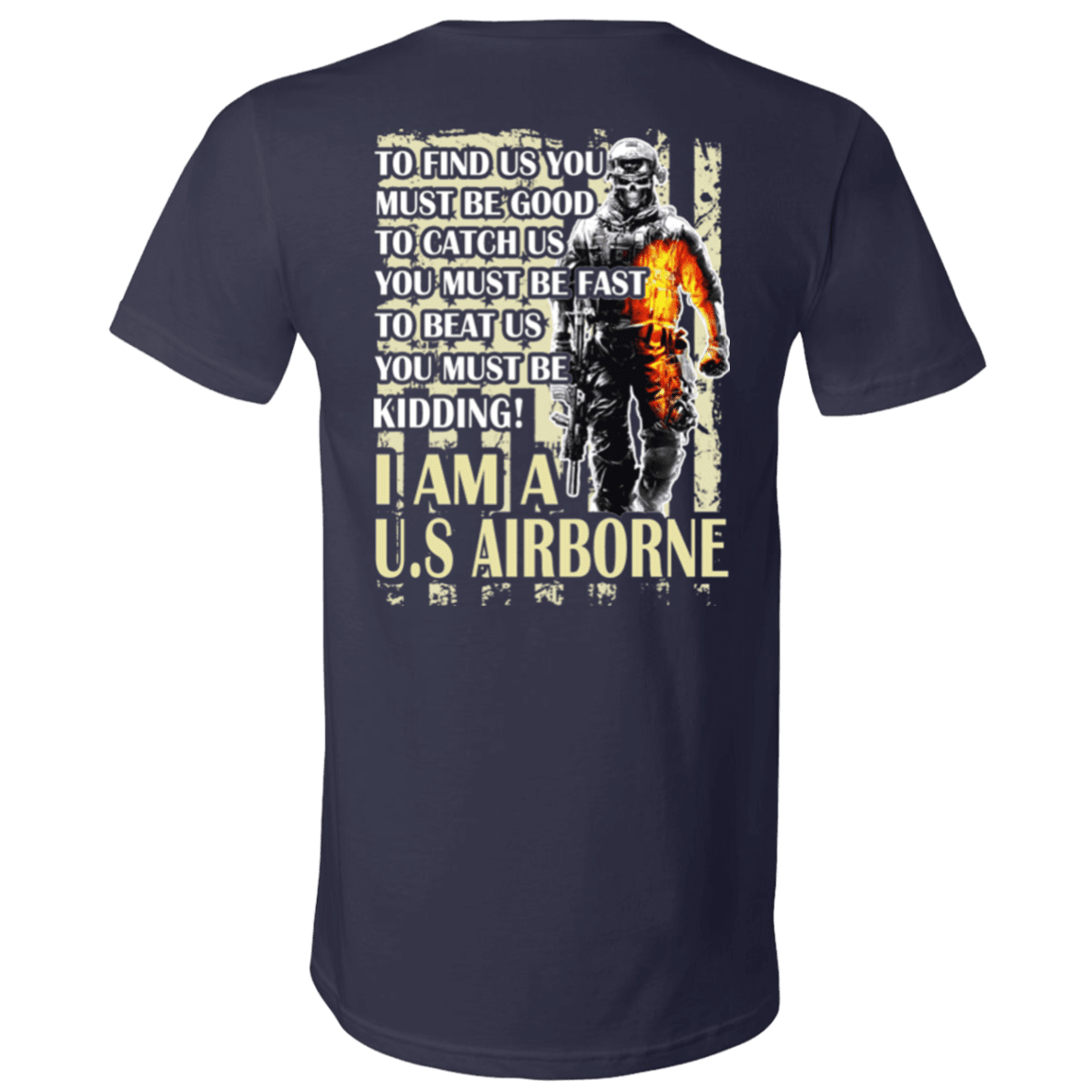 Military T-Shirt "I AM A US Airborne"-TShirt-General-Veterans Nation