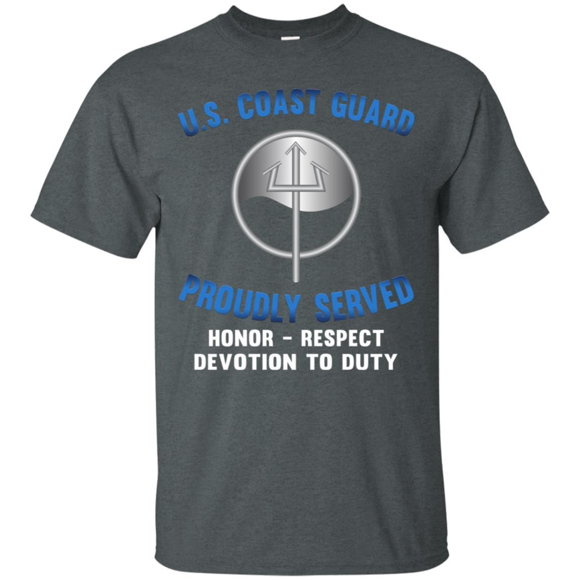 USCG MARINE SCIENCE TECHNICIAN MST Logo Proudly Served T-Shirt For Men On Front-TShirt-USCG-Veterans Nation