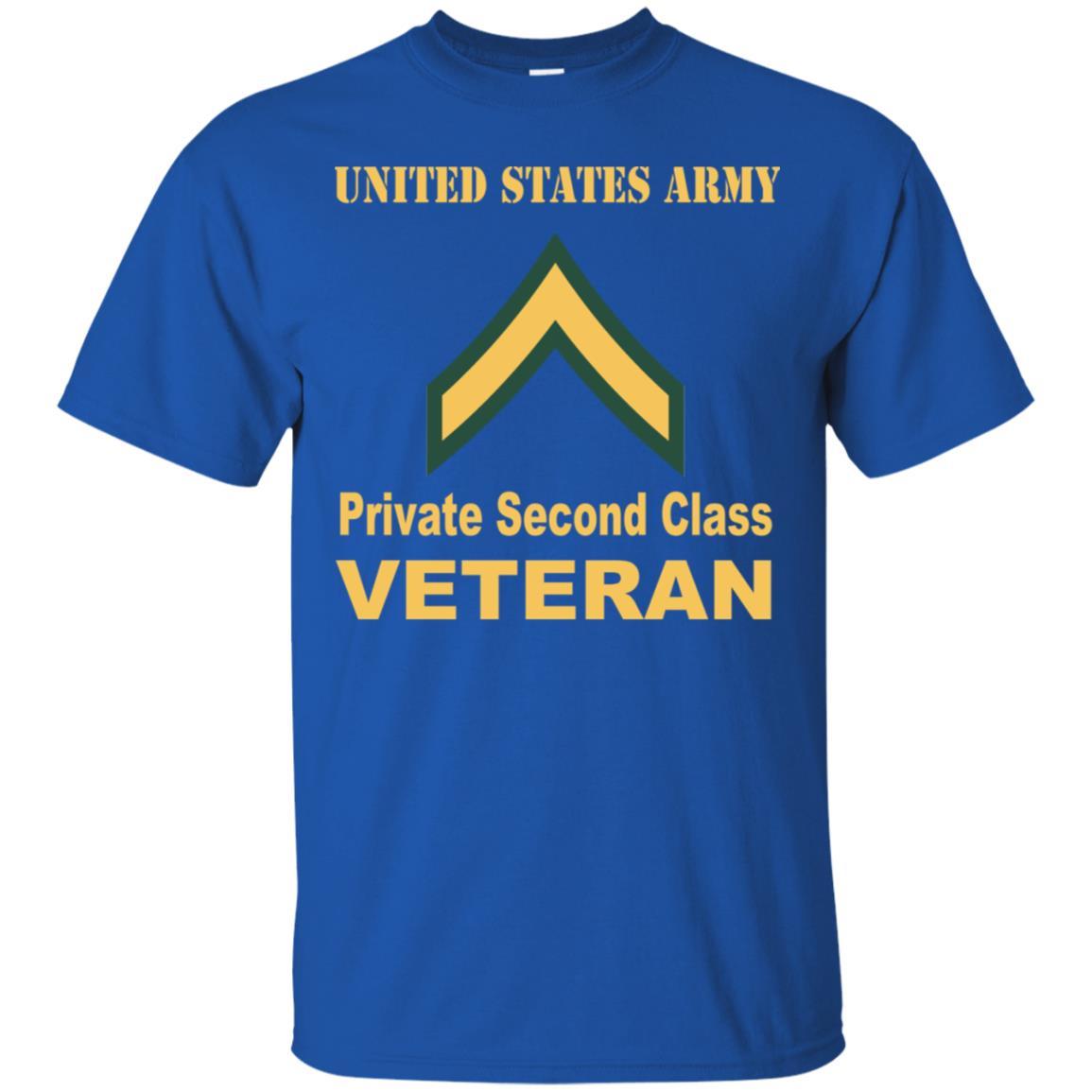 Army E-2 PV2 E2 Private Second Class Enlisted Soldier Veteran Men T Shirt On Front-TShirt-Army-Veterans Nation