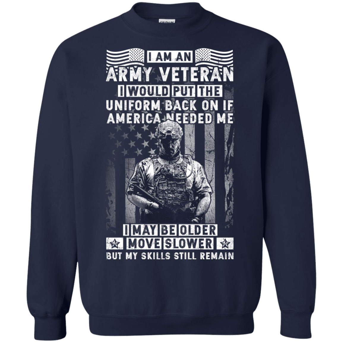 I am an Army Veteran Men Front T Shirt-TShirt-Army-Veterans Nation