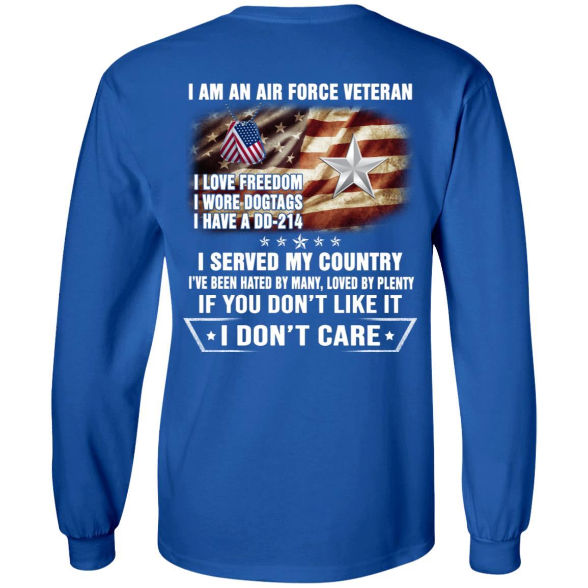 I Am An Air Force O-7 Brigadier General Brig O7 General Officer Ranks Veteran T-Shirt On Back-TShirt-USAF-Veterans Nation