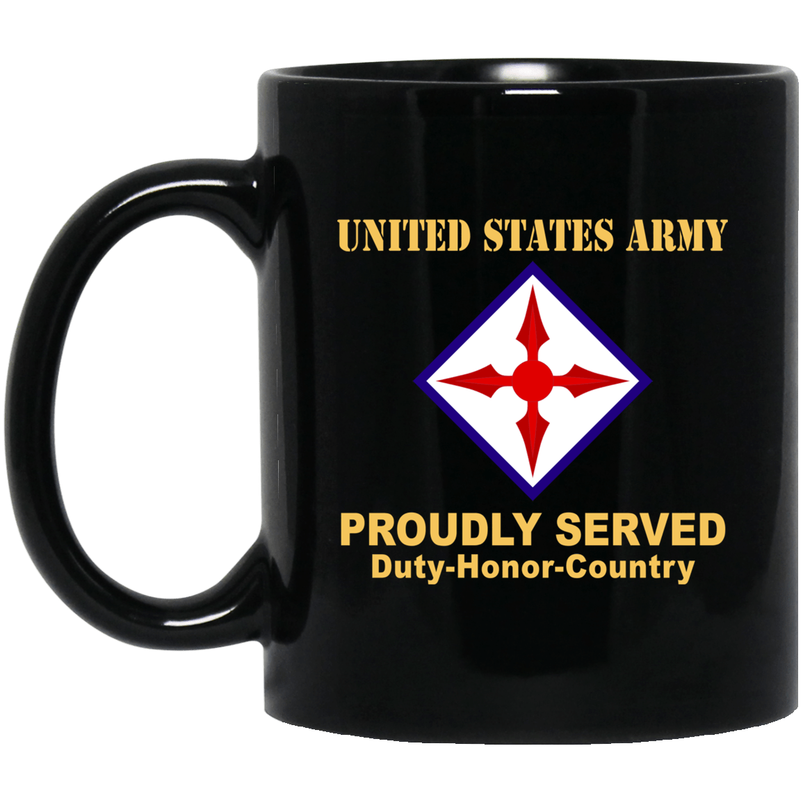 US ARMY 77 AVIATION BRIGADE- 11 oz - 15 oz Black Mug-Mug-Army-CSIB-Veterans Nation