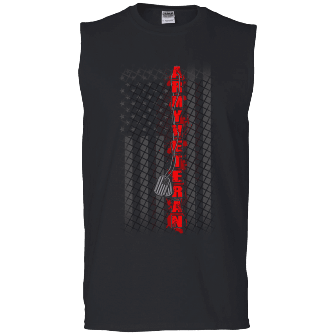 ARMY VETERAN FLAG T SHIRT-TShirt-Army-Veterans Nation