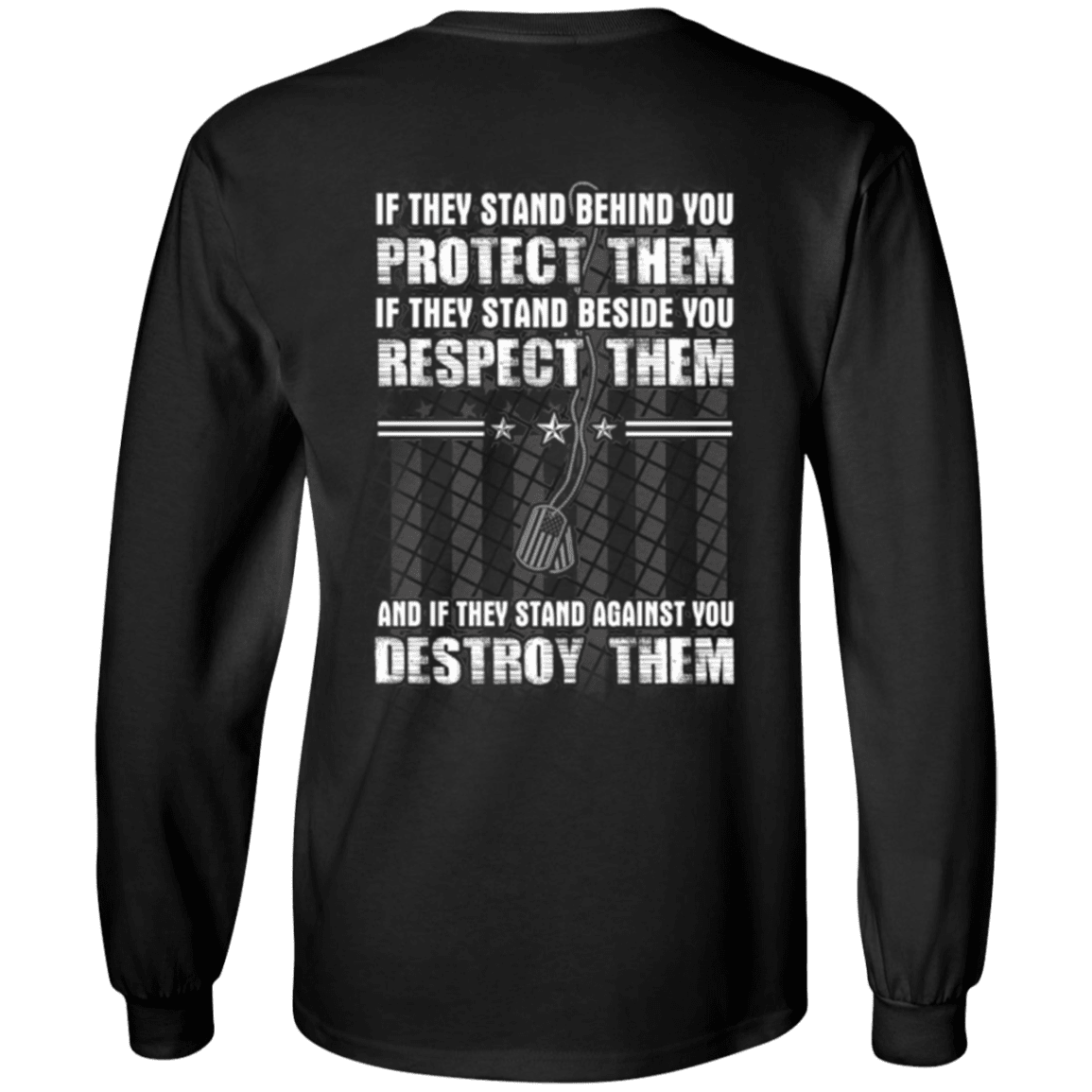 Military T-Shirt "Protect Them Respect Them Destroy Them Veteran"-TShirt-General-Veterans Nation