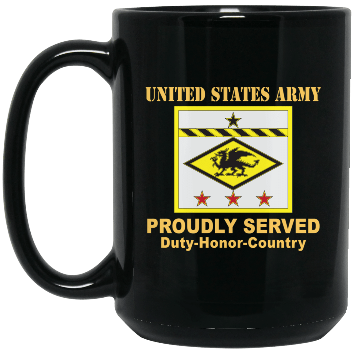 US ARMY 13TH FINANCIAL MANAGEMENT SUPPORT CENTER- 11 oz - 15 oz Black Mug-Mug-Army-CSIB-Veterans Nation