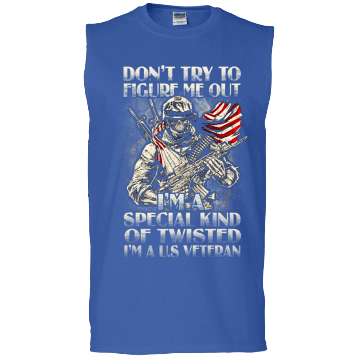 Military T-Shirt "Don't Try to Figure Me Out - I'm A US Veteran"-TShirt-General-Veterans Nation