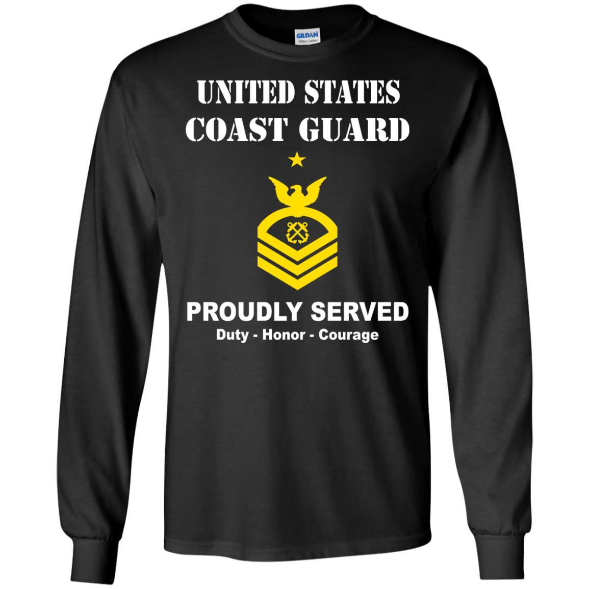 US Coast Guard E-8 Senior Chief Petty Officer E8 SCPO Chief Petty Officer Men Front USCG T Shirt-TShirt-USCG-Veterans Nation