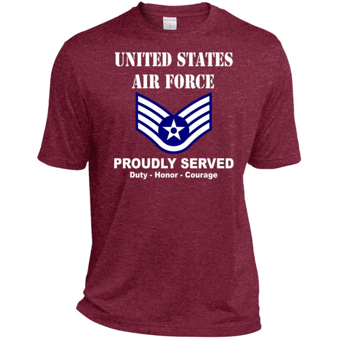 US Air Force E-5 Staff Sergeant SSgt E5 Noncommissioned Officer Ranks T shirt Sport-Tek Tall Pullover Hoodie - T-Shirt-TShirt-USAF-Veterans Nation