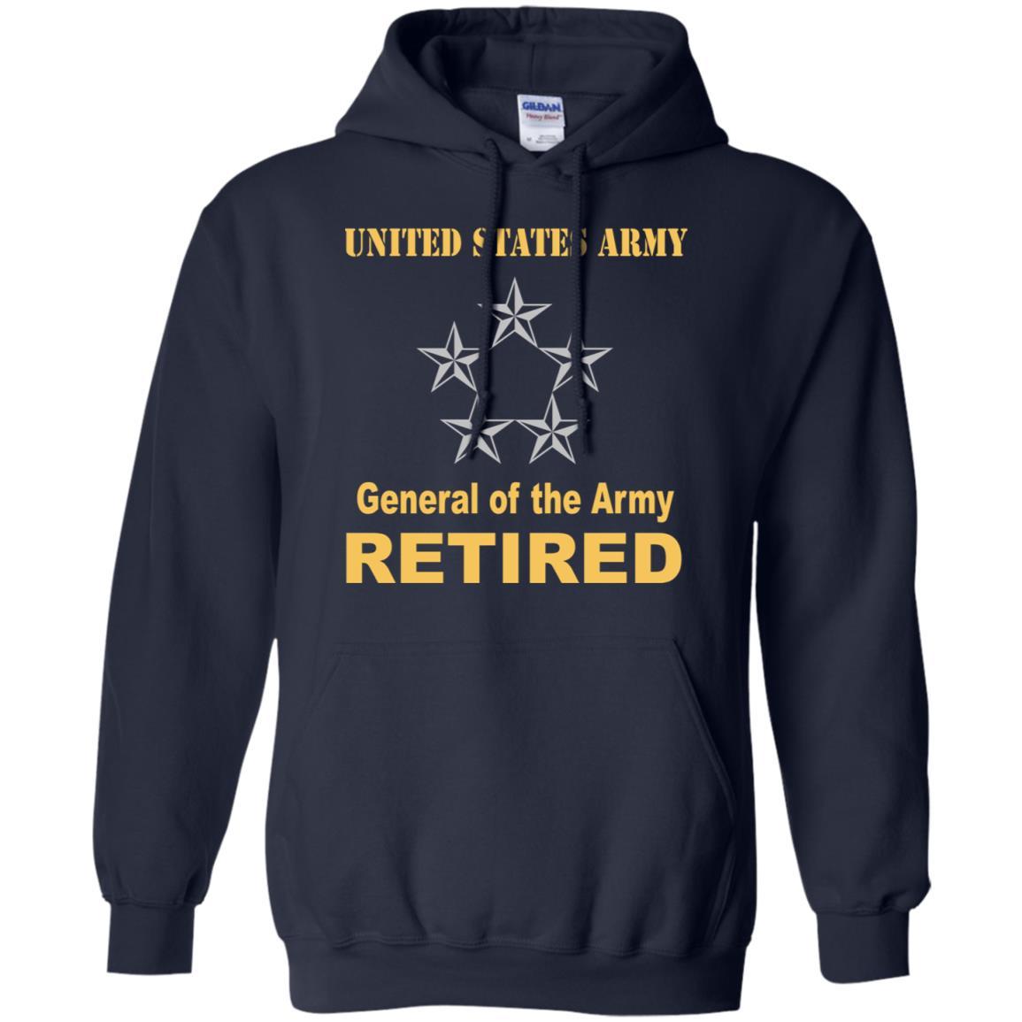 US Army O-10 General of the Army O10 GA General Officer Retired Men T Shirt On Front-TShirt-Army-Veterans Nation