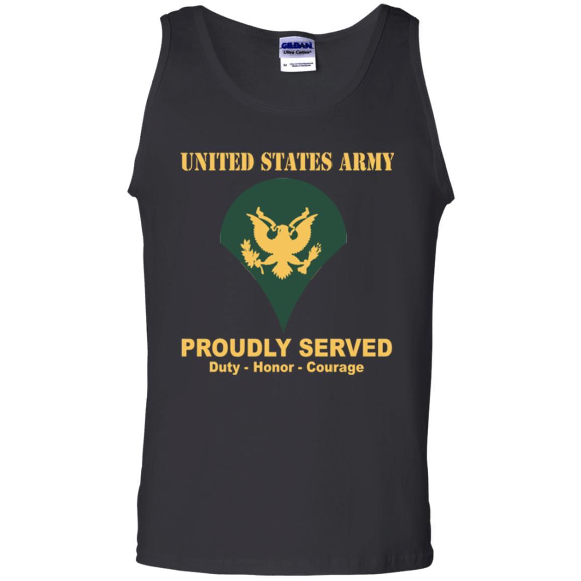 US Army E-4 SPC E4 Specialist Ranks Men Front Shirt US Army Rank-TShirt-Army-Veterans Nation