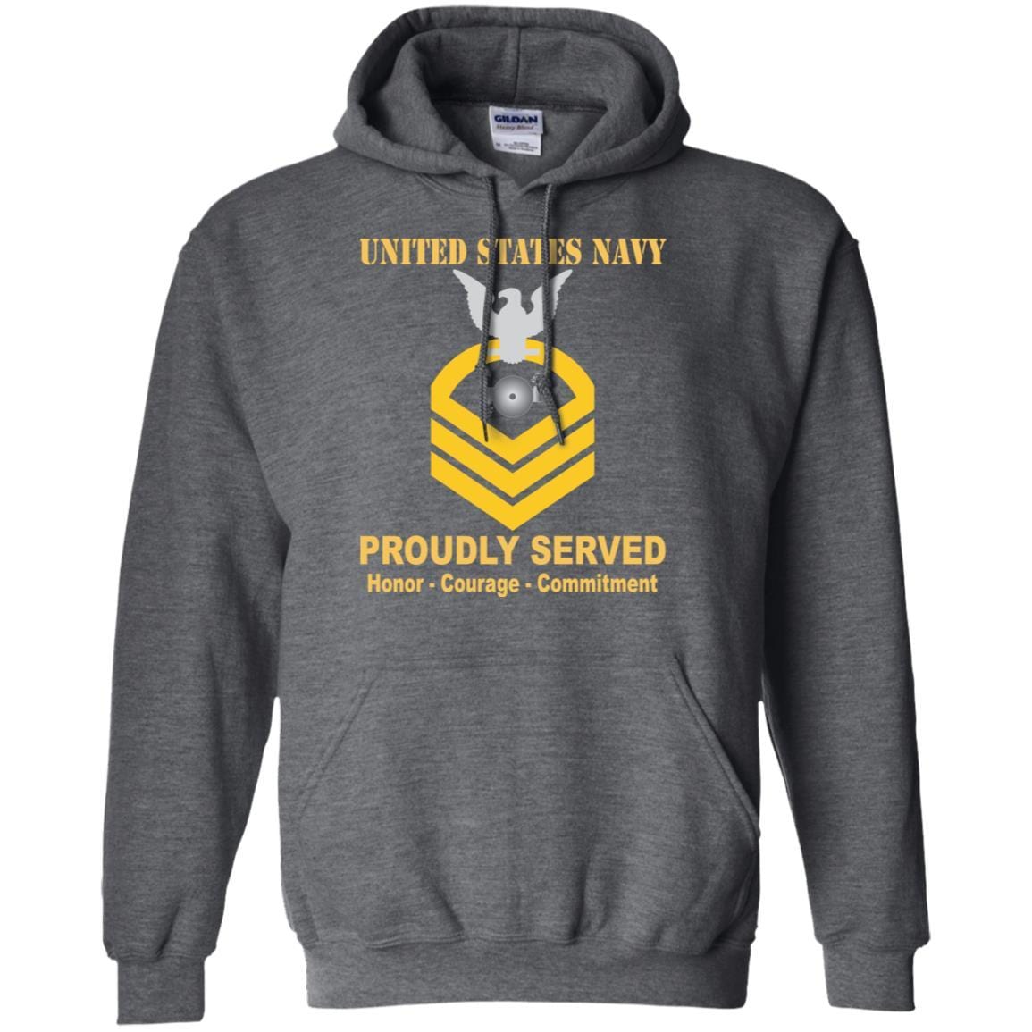 U.S Navy Boiler technician Navy BT E-7 Rating Badges Proudly Served T-Shirt For Men On Front-TShirt-Navy-Veterans Nation