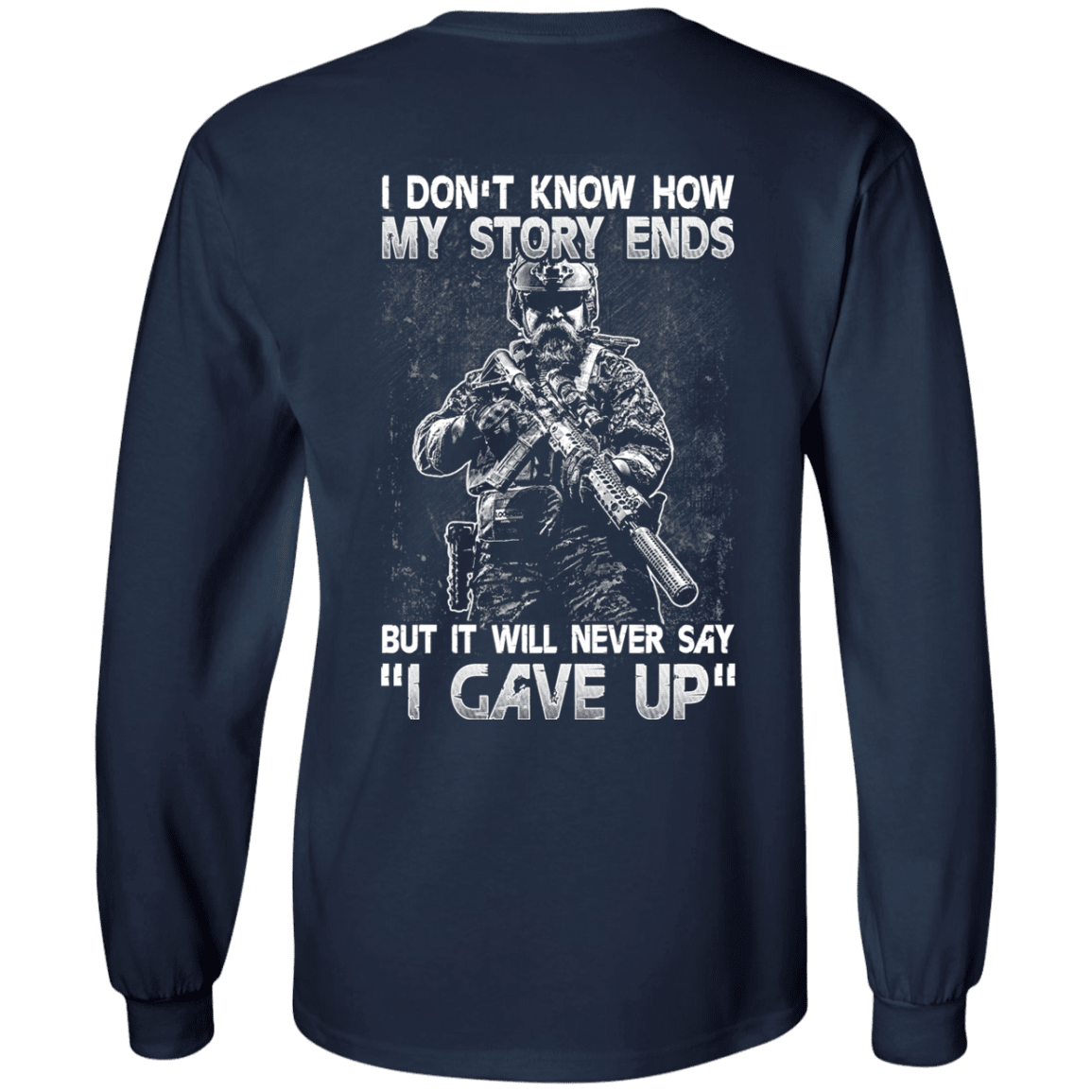 Military T-Shirt "Veteran - I Don't Know How My Story Ends"-TShirt-General-Veterans Nation