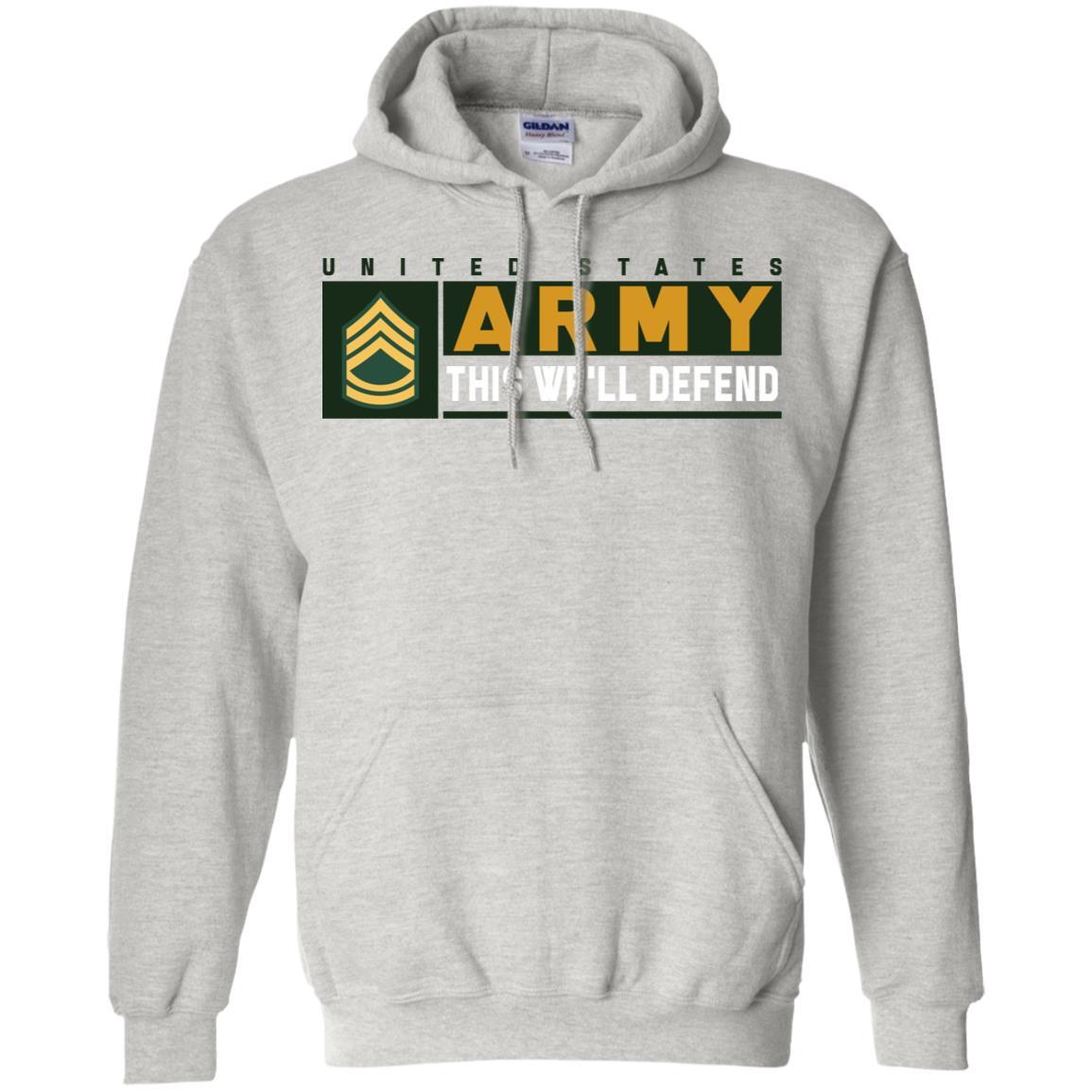 US Army E-7 This We Will Defend Long Sleeve - Pullover Hoodie-TShirt-Army-Veterans Nation