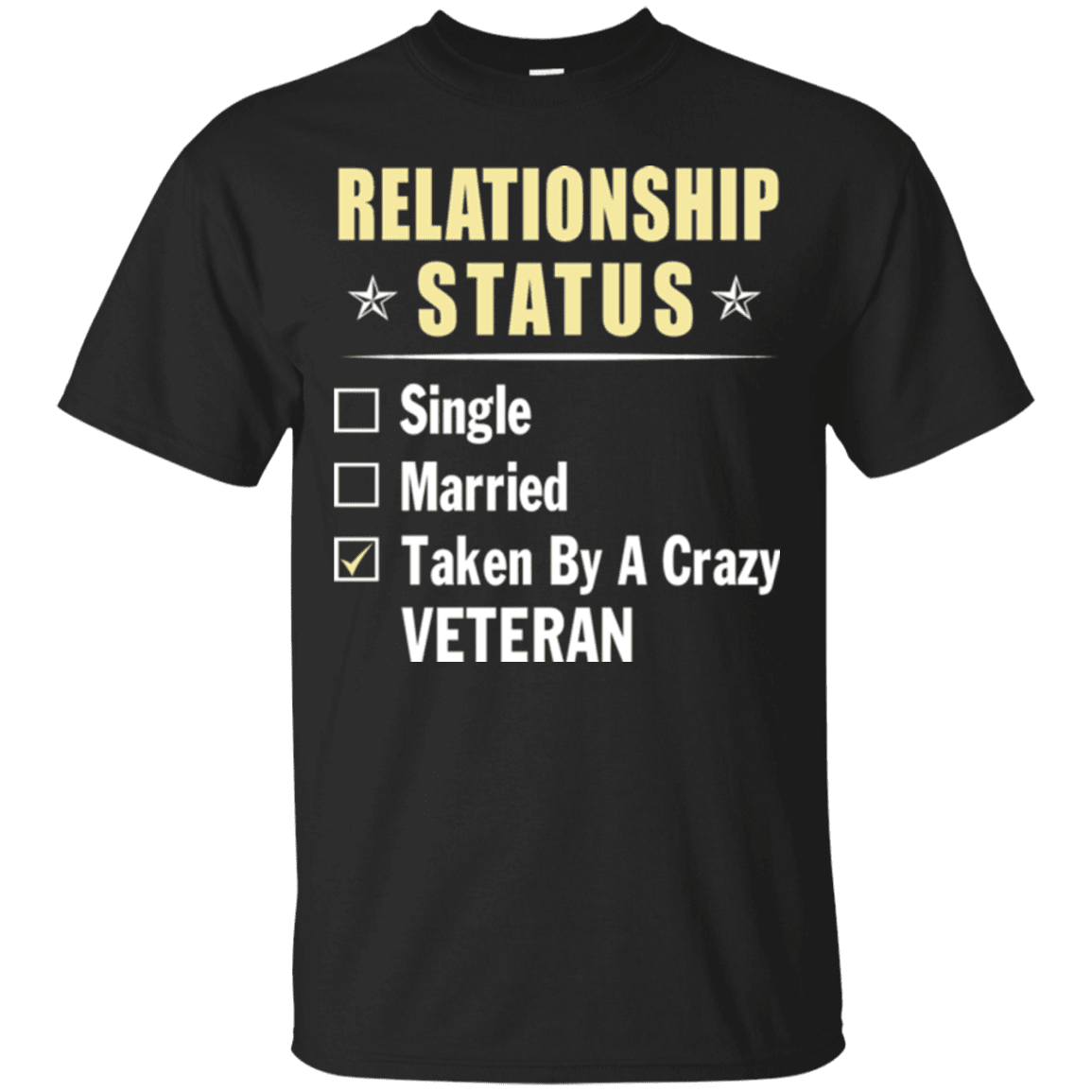 Military T-Shirt "Veteran Status"-TShirt-General-Veterans Nation