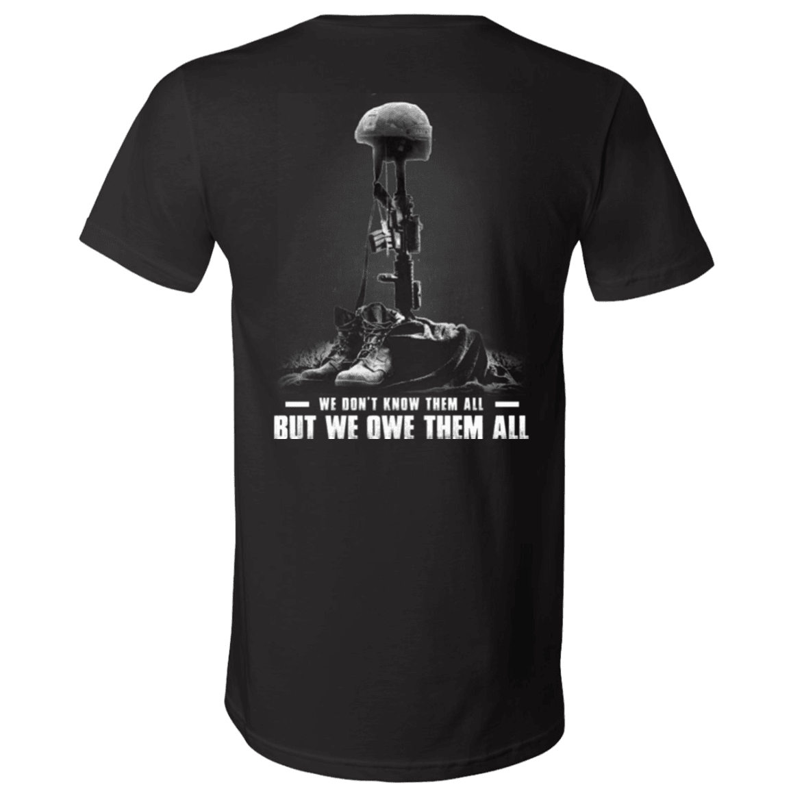 Military T-Shirt "Veteran - We Own Them All" - Men Back-TShirt-General-Veterans Nation