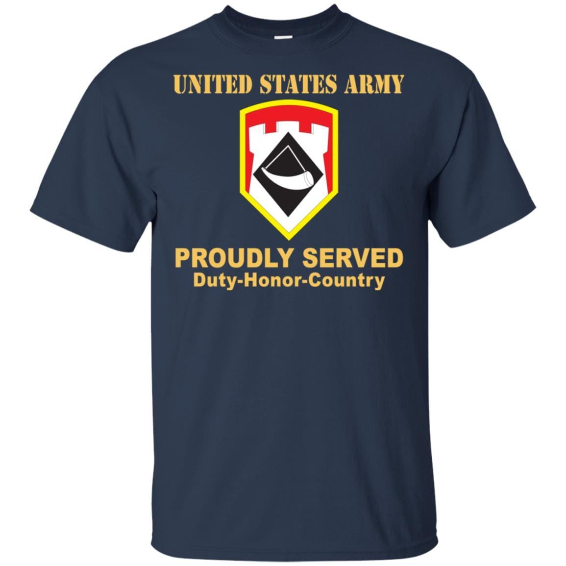US ARMY 111TH ENGINEER BRIGADE- Proudly Served T-Shirt On Front For Men-TShirt-Army-Veterans Nation