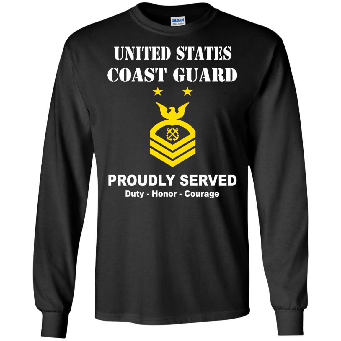 US Coast Guard E-9 Master Chief Petty Officer E9 MCPO Chief Petty Officer Men Front USCG T Shirt-TShirt-USCG-Veterans Nation