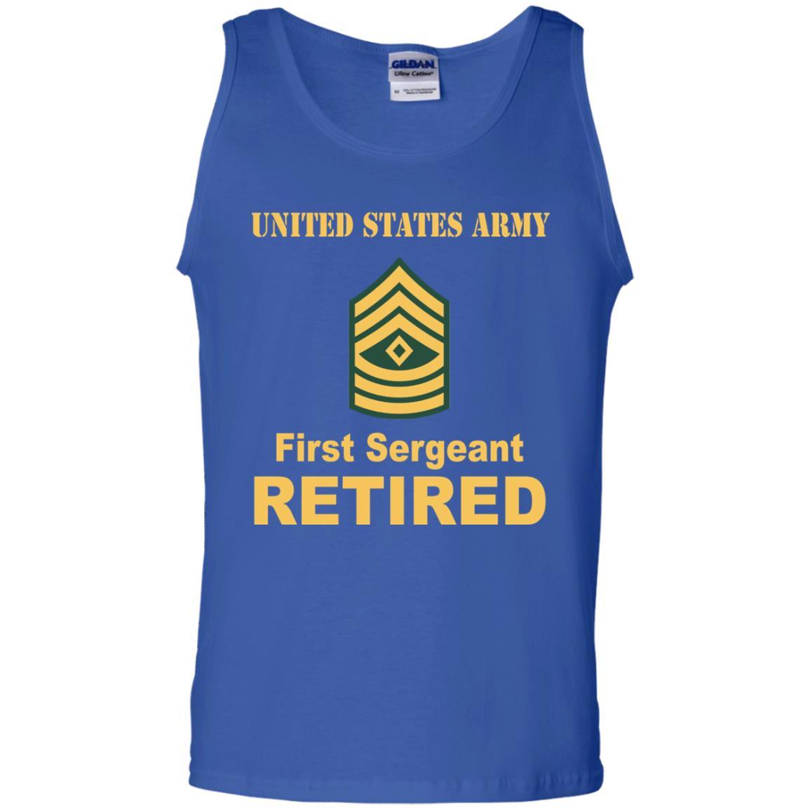 US Army E-8 First Sergeant E8 1SG Noncommissioned Officer Retired Men T Shirt On Front-TShirt-Army-Veterans Nation