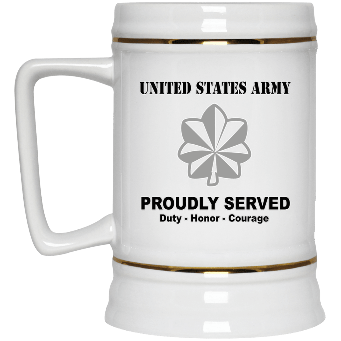 US Army O-5 Lieutenant Colonel O5 LTC Field Officer Ranks White Coffee Mug - Stainless Travel Mug-Mug-Army-Ranks-Veterans Nation