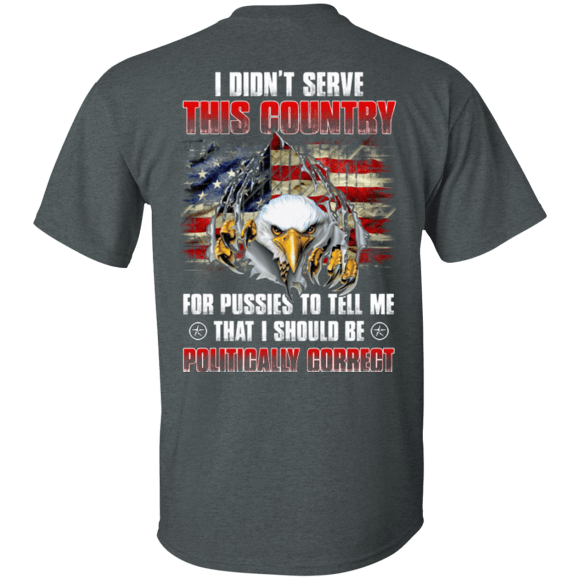 Military T-Shirt "Veteran - I Didn't Serve This Country"-TShirt-General-Veterans Nation