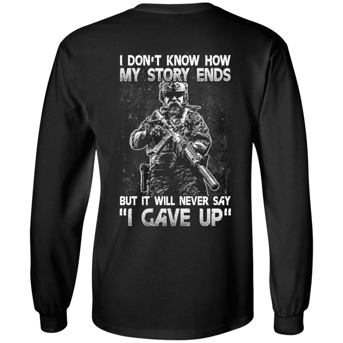 Military T-Shirt "Veteran - I Don't Know How My Story Ends"-TShirt-General-Veterans Nation