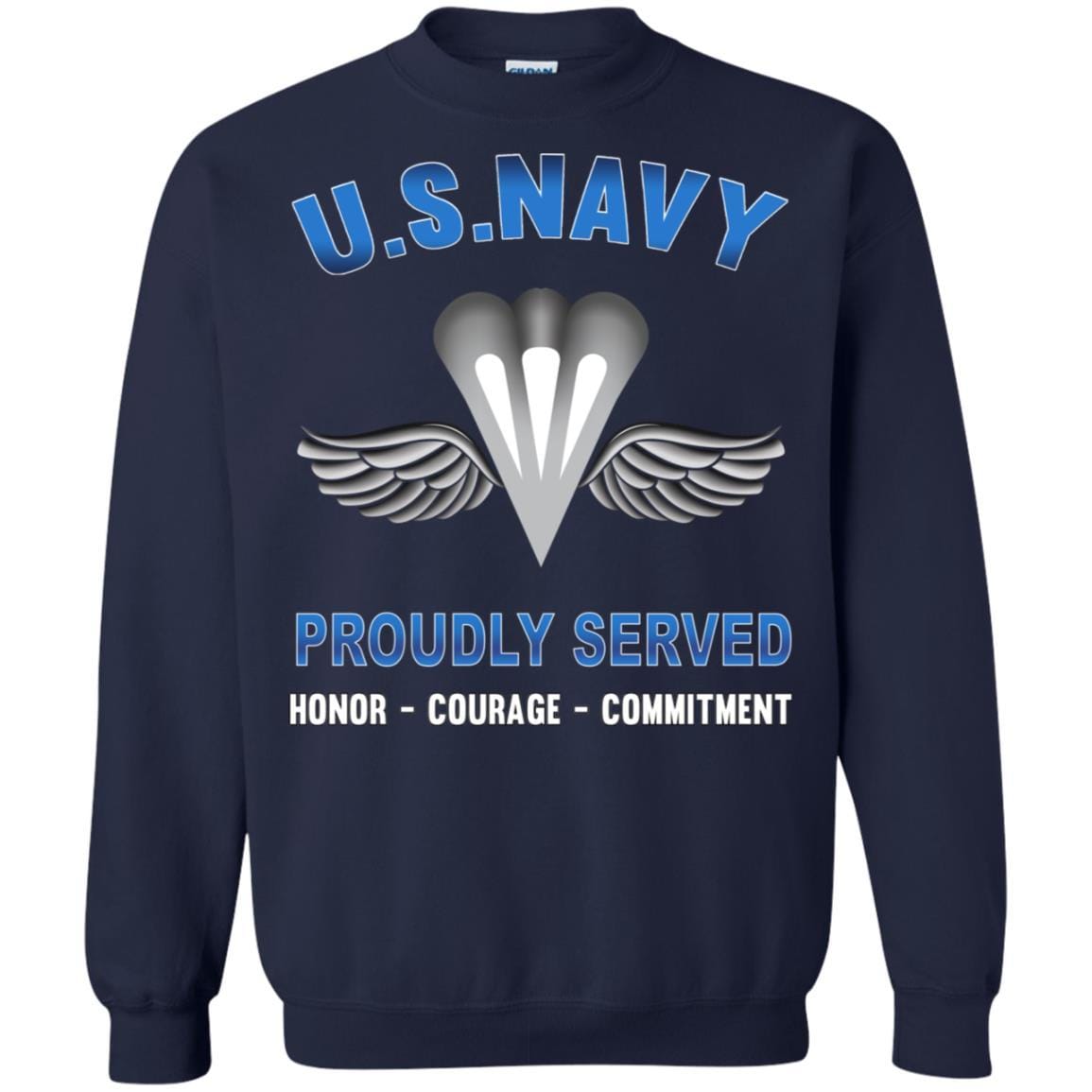 Navy Aircrew Survival Equipmentman Navy PR - Proudly Served T-Shirt For Men On Front-TShirt-Navy-Veterans Nation