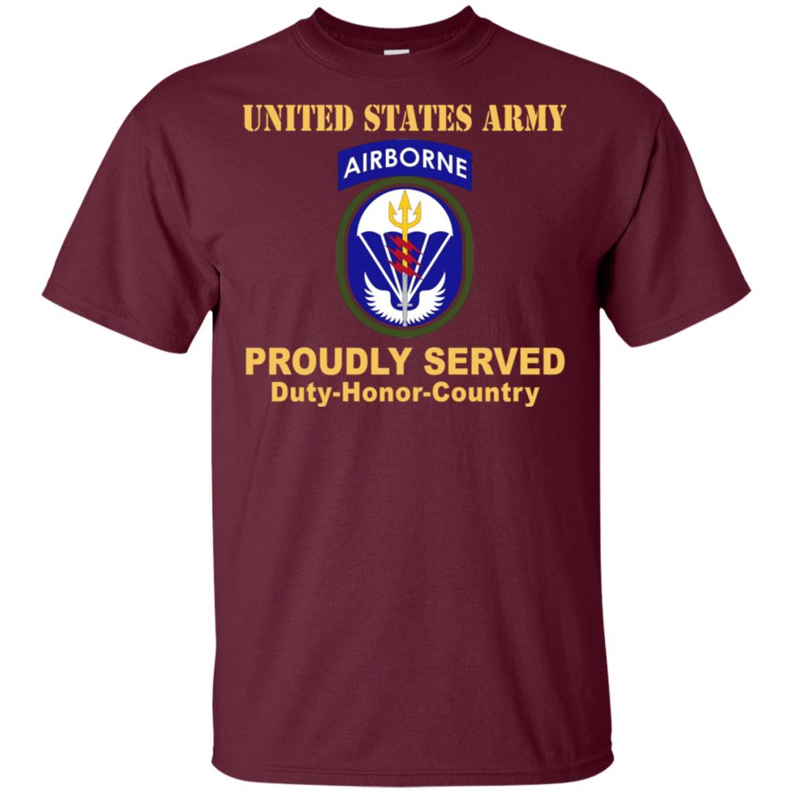 US ARMY SPECIAL OPERATIONS COMMAND SOUTH- Proudly Served T-Shirt On Front For Men-TShirt-Army-Veterans Nation