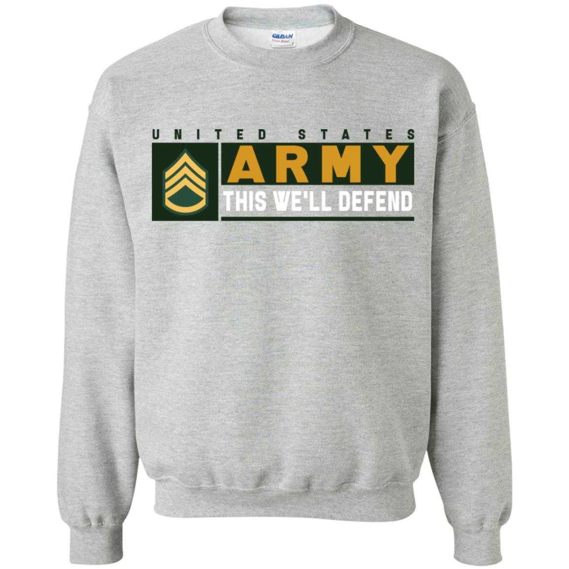 US Army E-6 SSG This We Will Defend Long Sleeve - Pullover Hoodie-TShirt-Army-Veterans Nation