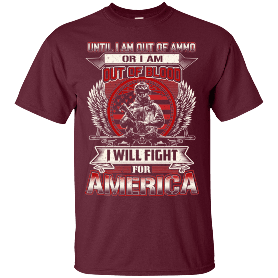 Military T-Shirt "I WILL FIRE FOR AMERICA"-TShirt-General-Veterans Nation