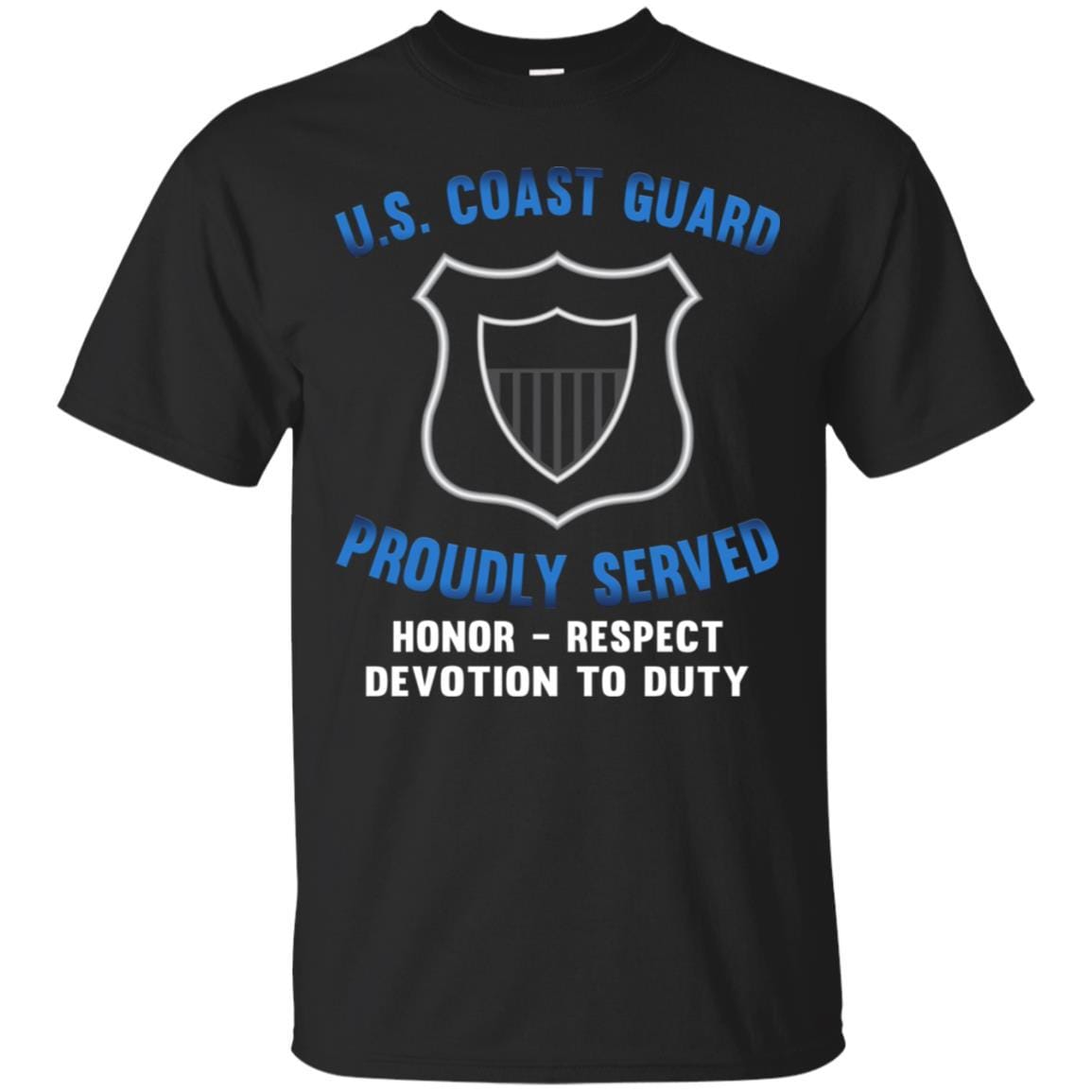 USCG MARITIME ENFORCEMENT ME Logo Proudly Served T-Shirt For Men On Front-TShirt-USCG-Veterans Nation