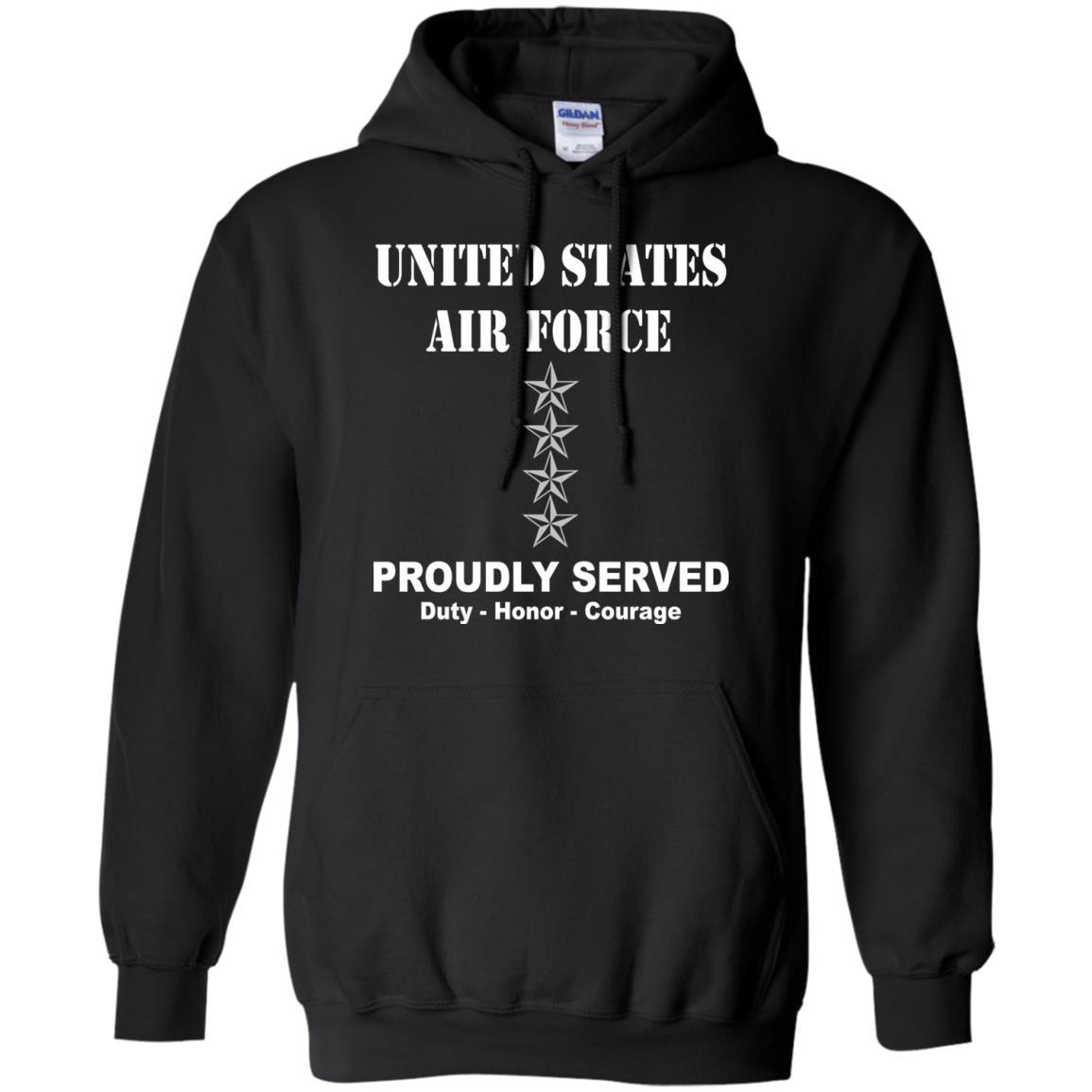 US Air Force O-10 General Gen O10 General Officer Ranks Men Front T Shirt For Air Force-TShirt-USAF-Veterans Nation