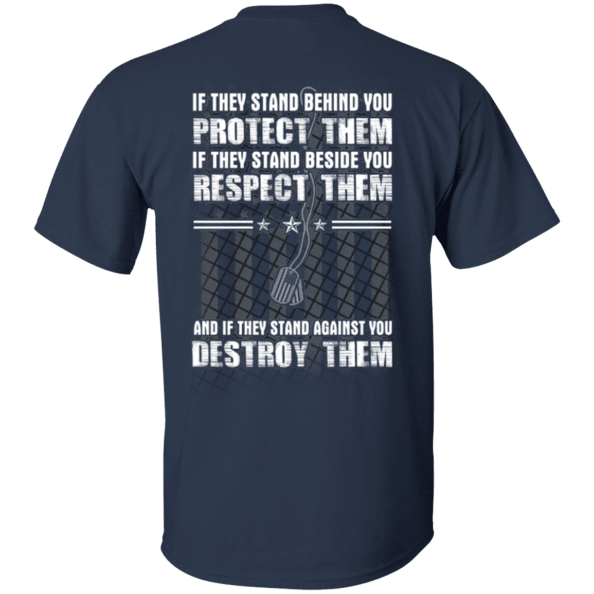 Military T-Shirt "Protect Them Respect Them Destroy Them Veteran"-TShirt-General-Veterans Nation